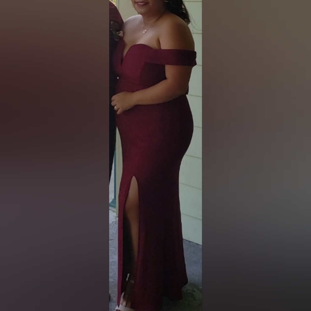 Burgandy dress